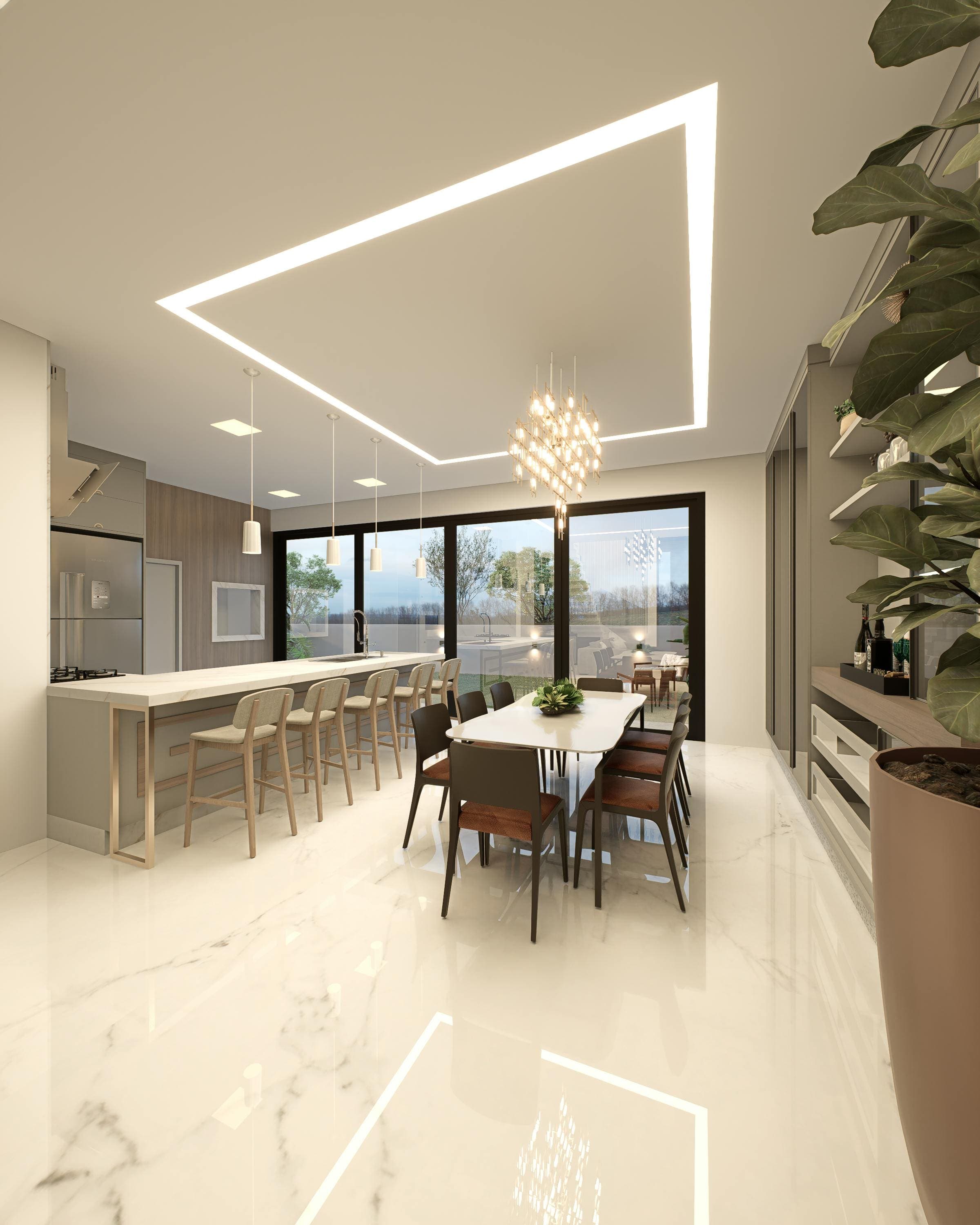 The Glass House Interior