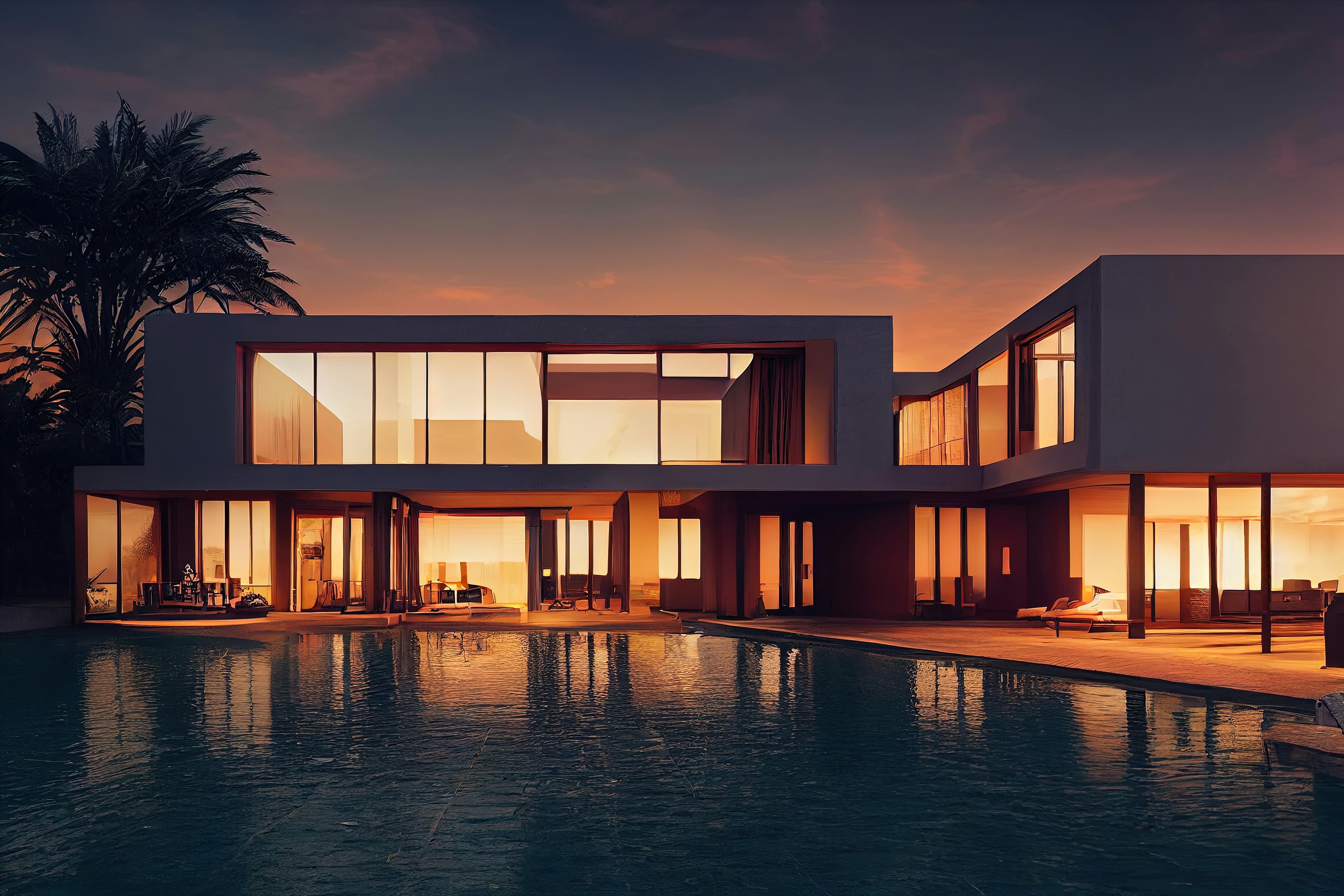 Luxury Architecture at Dusk
